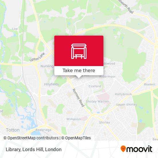 Library, Lords Hill map