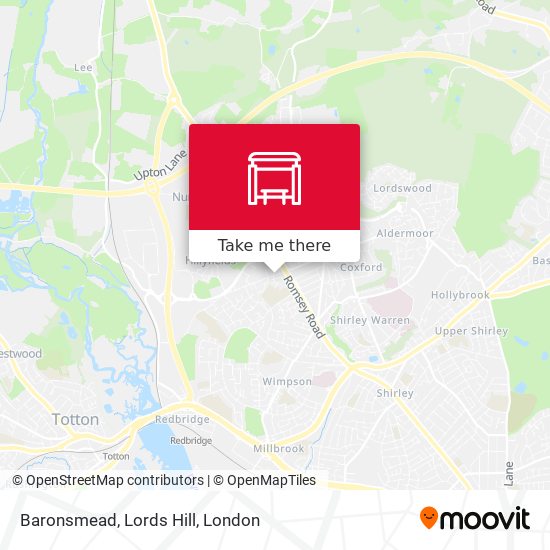 Baronsmead, Lords Hill map