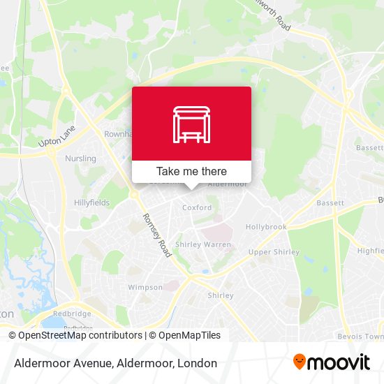 Aldermoor Avenue, Aldermoor map