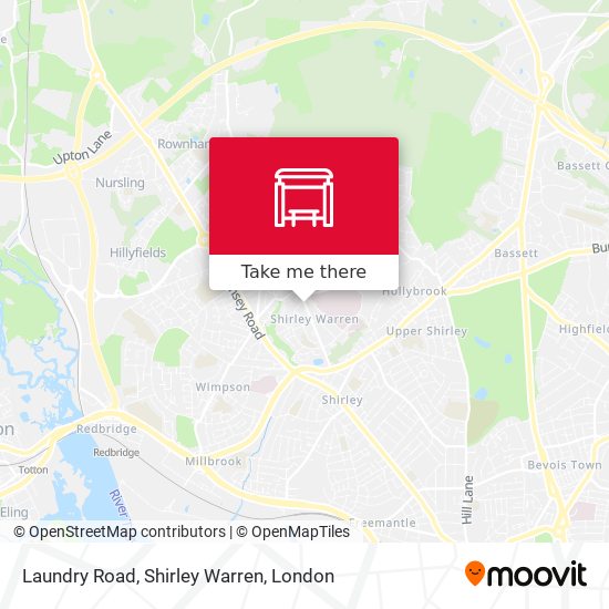 Laundry Road, Shirley Warren map