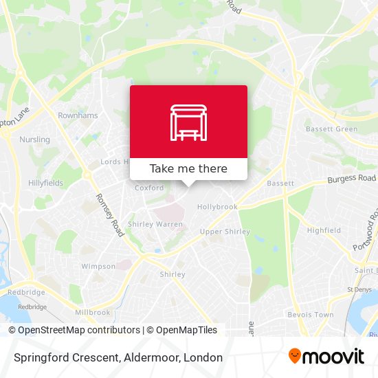 Springford Crescent, Aldermoor map
