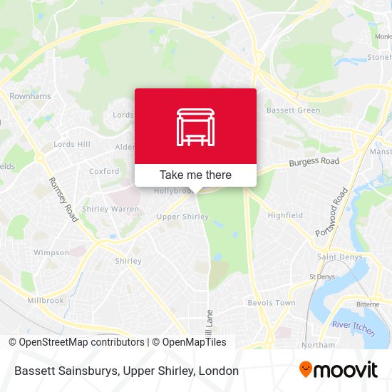 Bassett Sainsburys, Upper Shirley stop - Routes, Schedules, and Fares