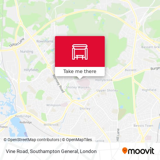 Vine Road, Southampton General map