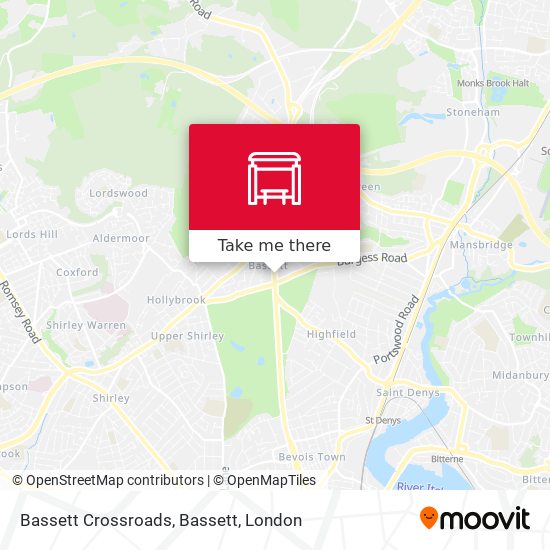 Bassett Crossroads, Bassett map
