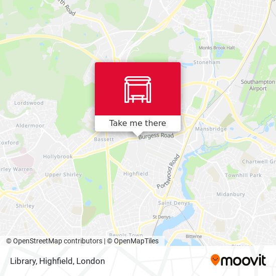 Library, Highfield map