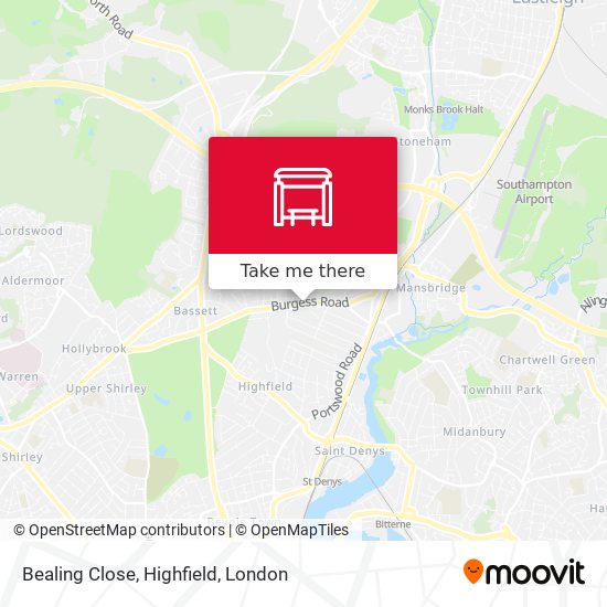 Bealing Close, Highfield map