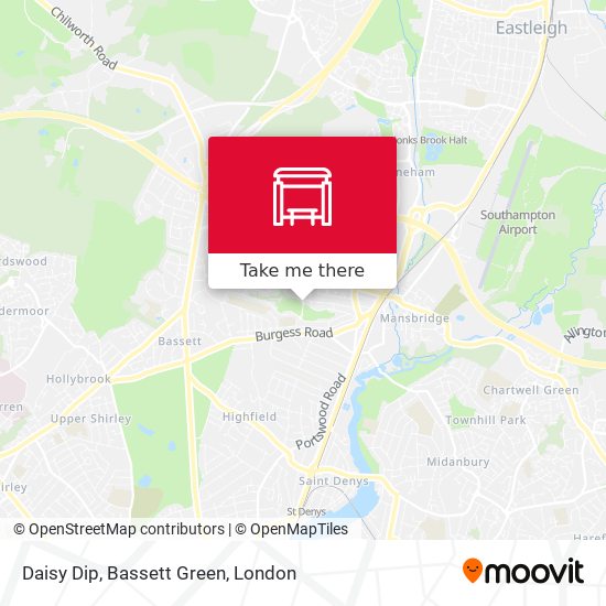 Daisy Dip, Bassett Green map