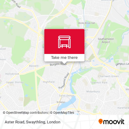 Aster Road, Swaythling map