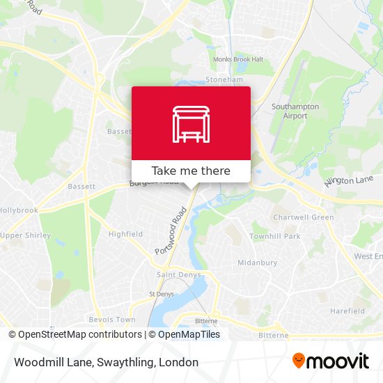 Woodmill Lane, Swaythling map
