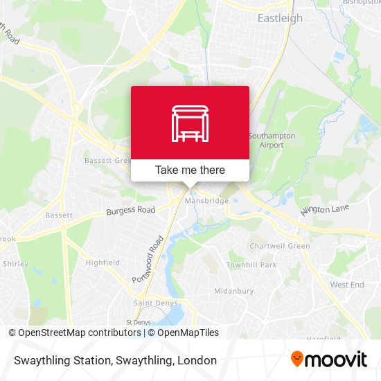 Swaythling Station, Swaythling map
