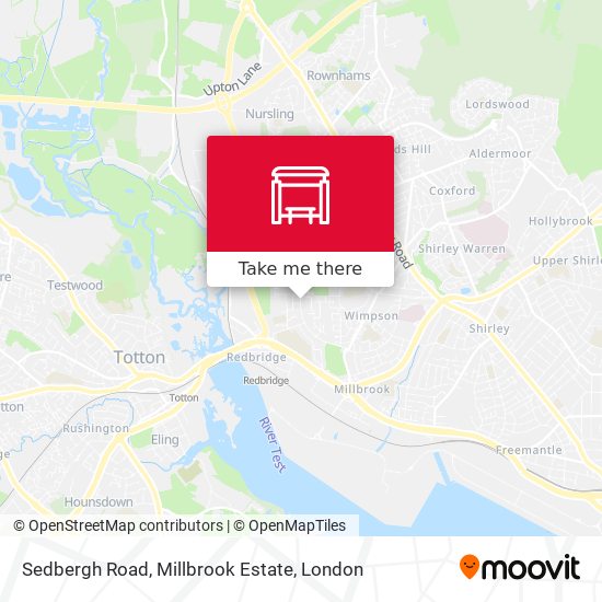 Sedbergh Road, Millbrook Estate map
