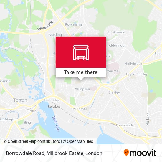 Borrowdale Road, Millbrook Estate map