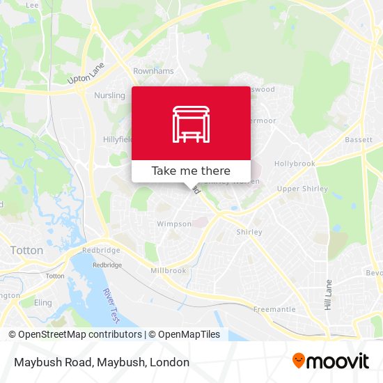 Maybush Road, Maybush map