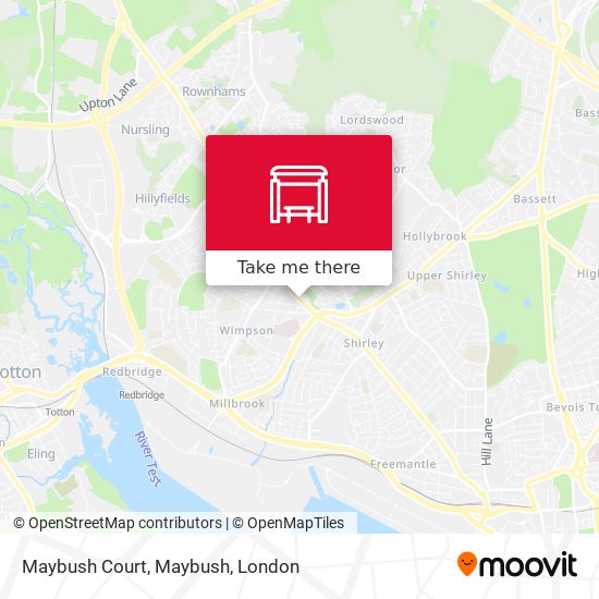 Maybush Court, Maybush map