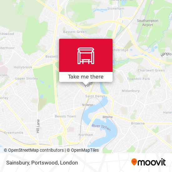Sainsbury, Portswood map