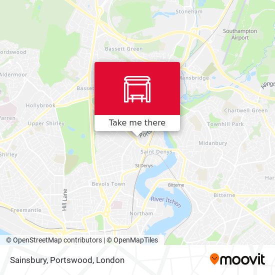 Sainsbury, Portswood map