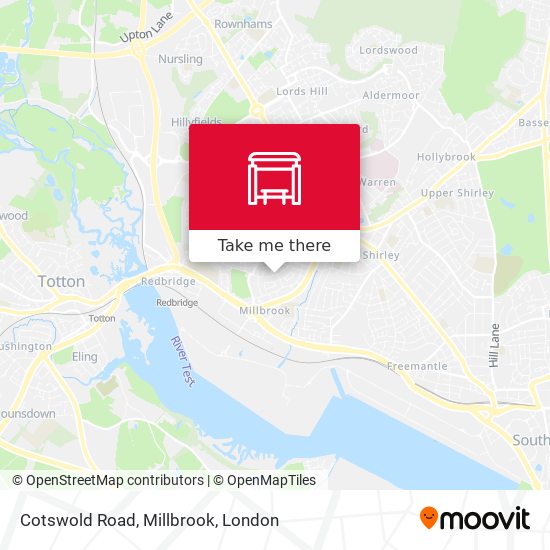 Cotswold Road, Millbrook map