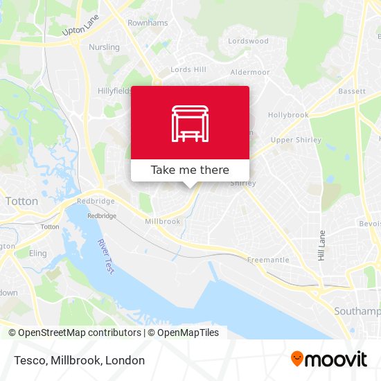 Tesco, Millbrook map