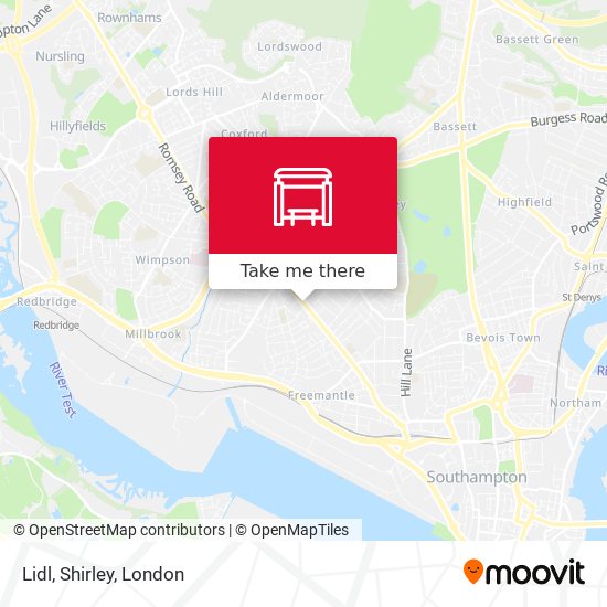 Lidl, Shirley map