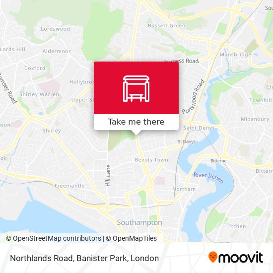 Northlands Road, Banister Park map