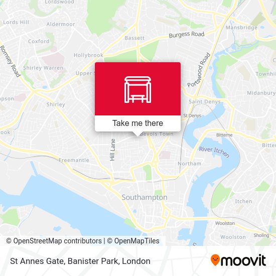 St Annes Gate, Banister Park map