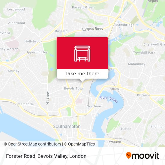 Forster Road, Bevois Valley map