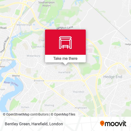 Bentley Green, Harefield map