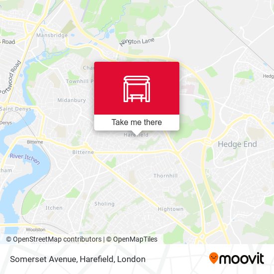 Somerset Avenue, Harefield map