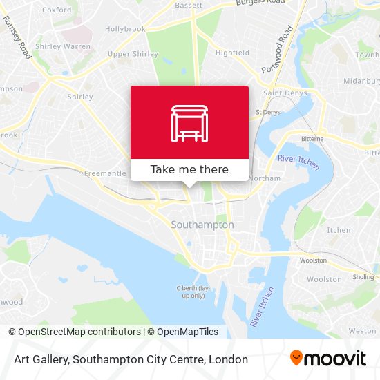 Art Gallery, Southampton City Centre map