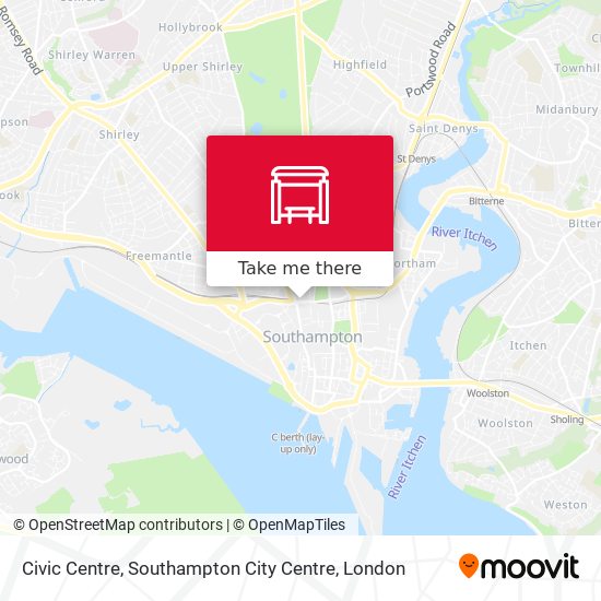 Civic Centre, Southampton City Centre map