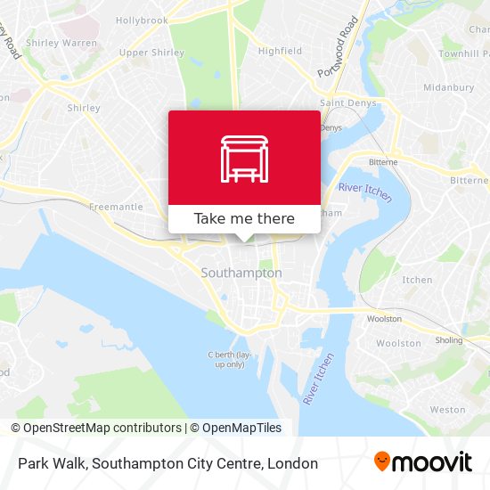 Park Walk, Southampton City Centre map