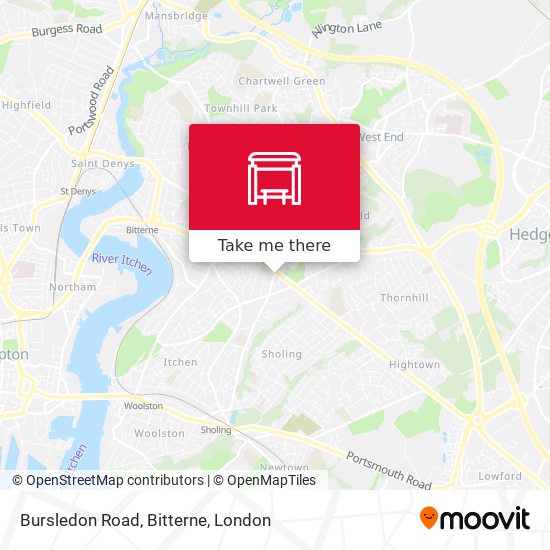 Bursledon Road, Bitterne map