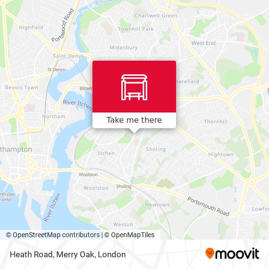 Heath Road, Merry Oak map