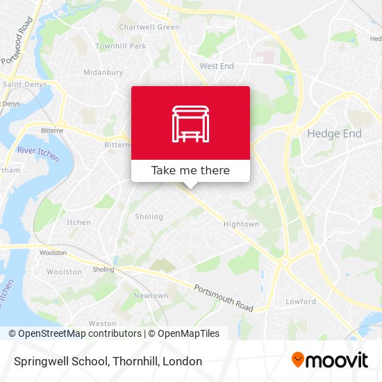 Springwell School, Thornhill map