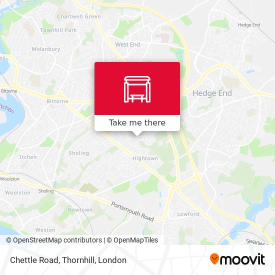 Chettle Road, Thornhill map