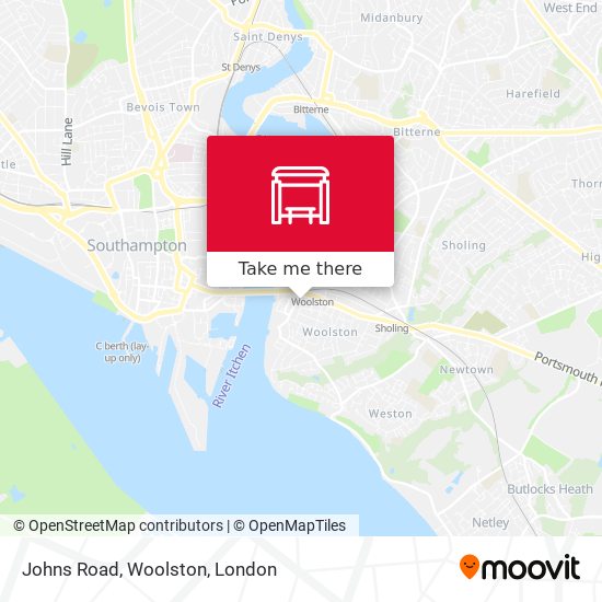 Johns Road, Woolston map