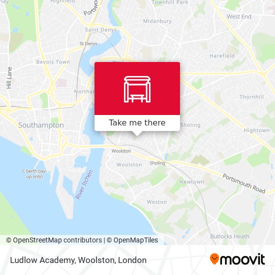 Ludlow Academy, Woolston map