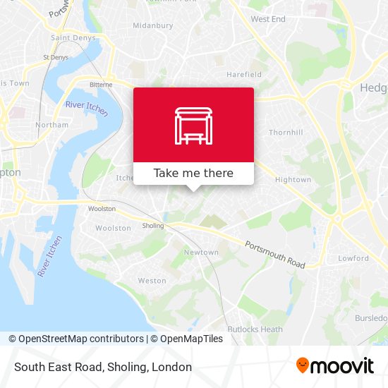 South East Road, Sholing map