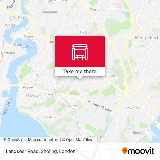 Landseer Road, Sholing map