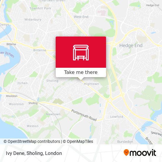 Ivy Dene, Sholing map