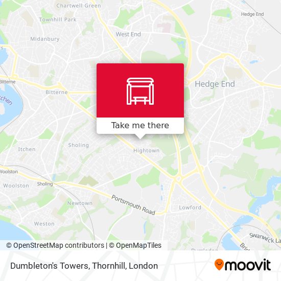 Dumbleton's Towers, Thornhill map