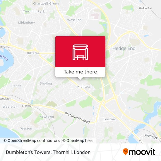 Dumbleton's Towers, Thornhill map