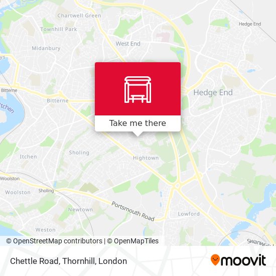 Chettle Road, Thornhill map