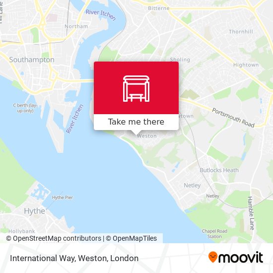 International Way, Weston map