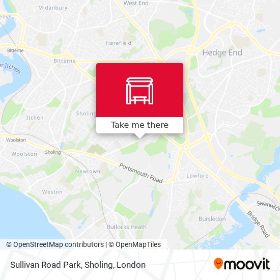 Sullivan Road Park, Sholing map
