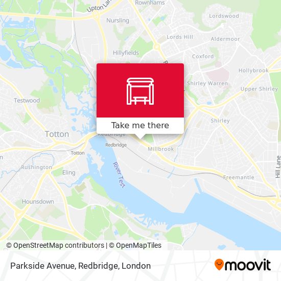 Parkside Avenue, Redbridge map
