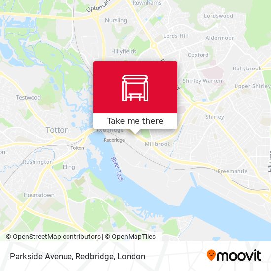 Parkside Avenue, Redbridge map