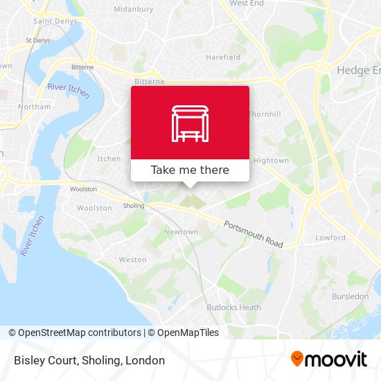 Bisley Court, Sholing map