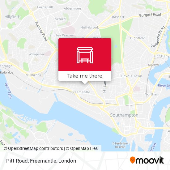 Pitt Road, Freemantle map