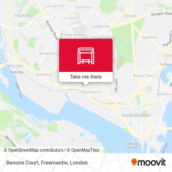 Benoire Court, Freemantle map